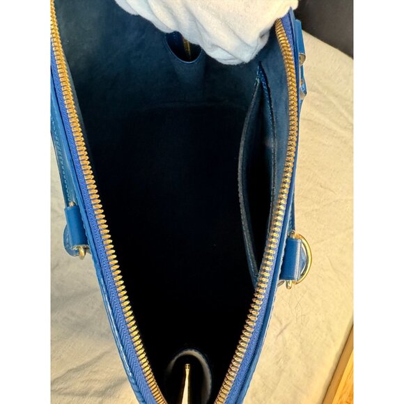 Louis Vuitton Alma PM Blue‎ Epi Leather Handbag with COA - Picture 10 of 13